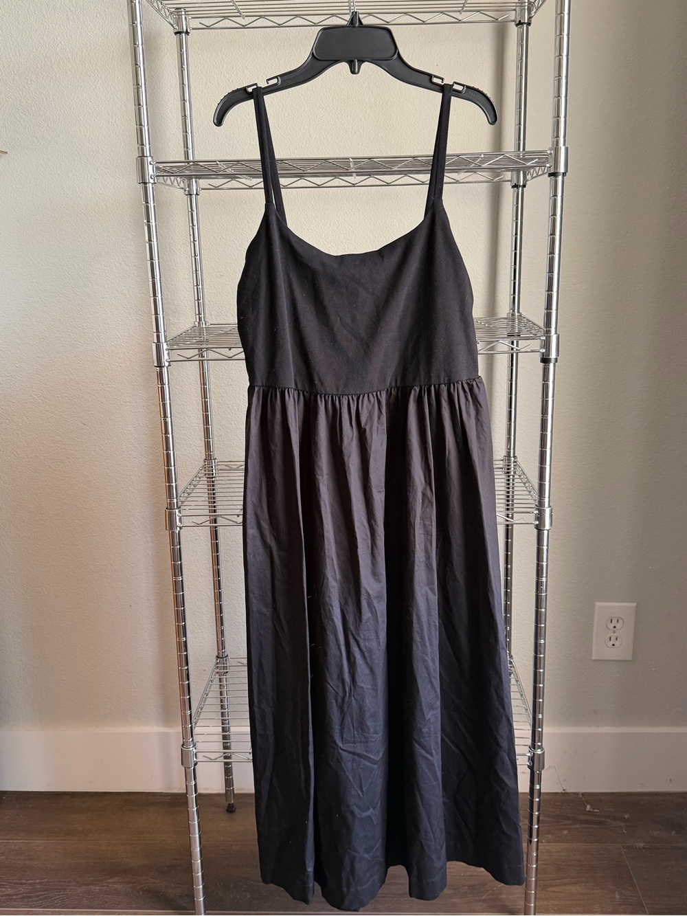 Old Navy Black Spaghetti Strap Maxi Dress